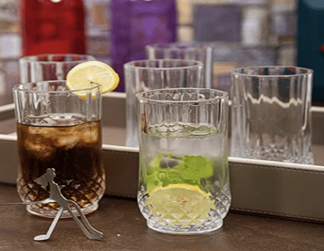 Roxx Glass Long Champ HB Tumbler Set (Set of 6 pcs), Clear