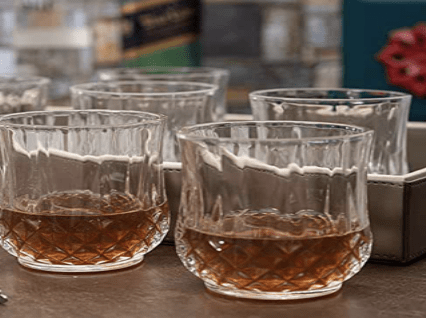 Roxx Glass Long Champ Tumbler Set (Set of 6 pcs), Clear