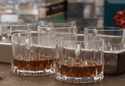 Roxx Glass Volvic Tumbler Set (Set of 6 pcs), Clear