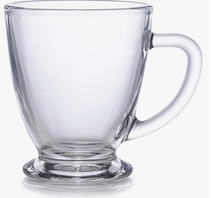 Roxx Antalya Mug 230 ml Capacity, Transparent, Set of 6, Glasses Suitable for Drinks, Water, Juice, etc, Perfect for Home, Restaurants and Parties-1