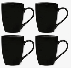 Roxx Black Beauty Mug, 350ml, Set of 4-1