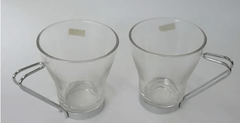 Roxx Chroma Glass Coffee Tea Mug Set of Two 260 ml-1
