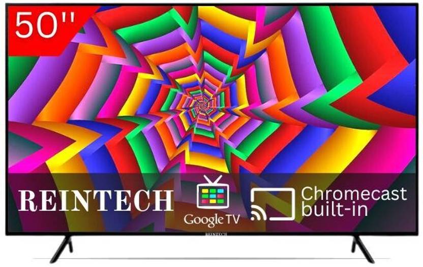 Reintech 127 cm (50 inch) Ultra HD (4K) Curved LED Smart Android TV (RT50S18)