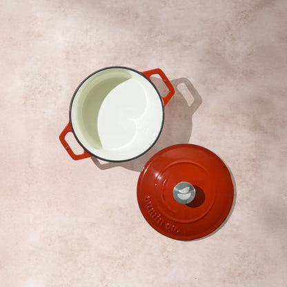 No. 6 Enamel Cast Iron Dutch Oven (1.2L)