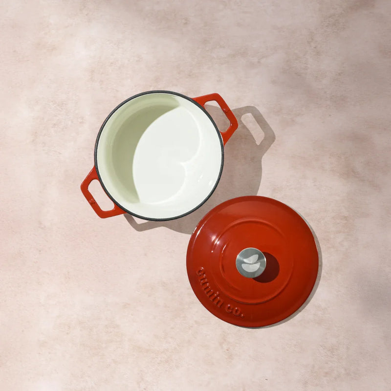 No. 6 Enamel Cast Iron Dutch Oven (1.2L)