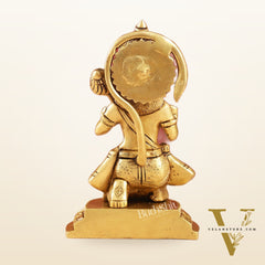 Sankat Mochan Hanuman Ji Superfine Brass Idol 6.5 inch