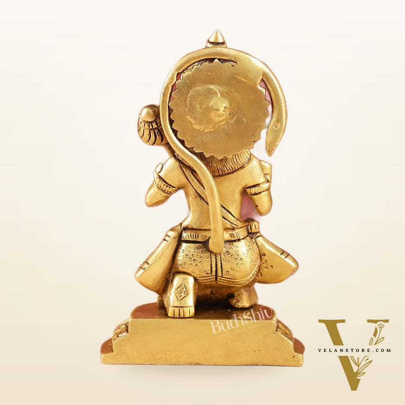 Sankat Mochan Hanuman Ji Superfine Brass Idol 6.5 inch
