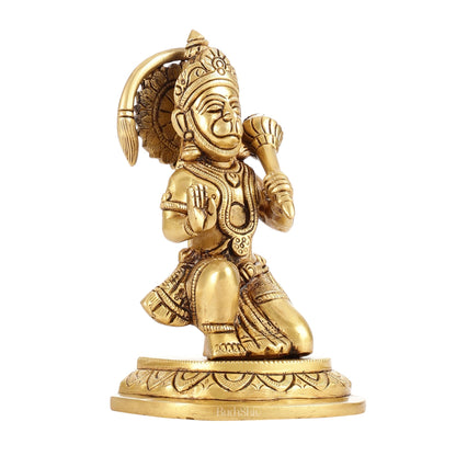 Sankat Mochan Hanuman Ji Superfine Brass Idol 6.5 inch