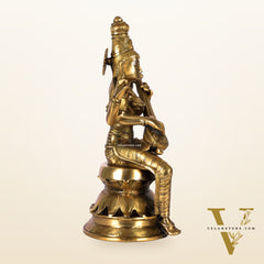 Saraswati Brass Statue 12 inch