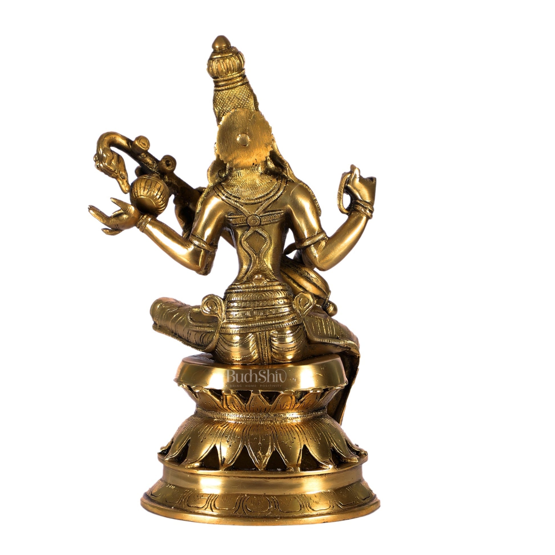 Saraswati Brass Statue 12 inch