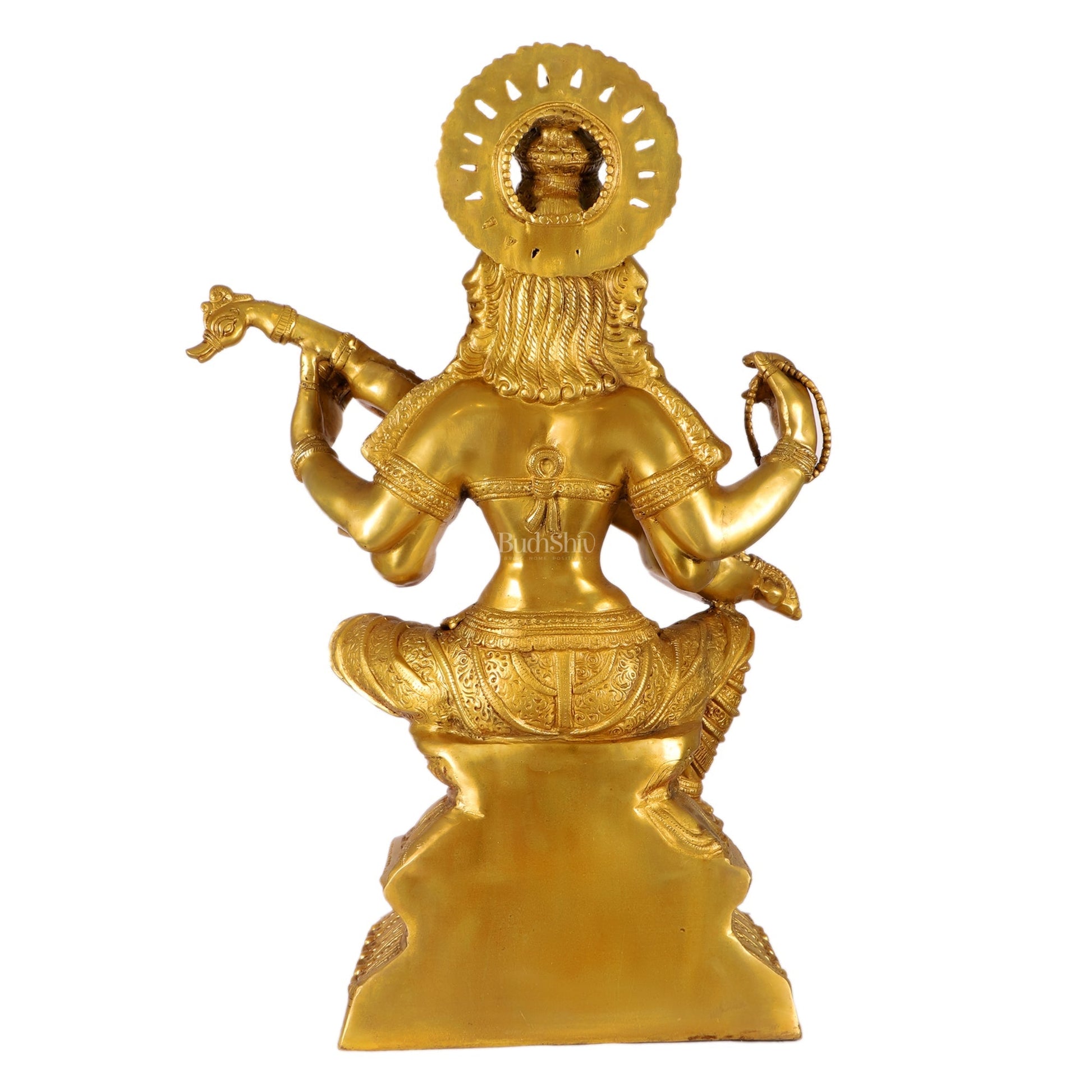 Saraswati Brass statue 30"