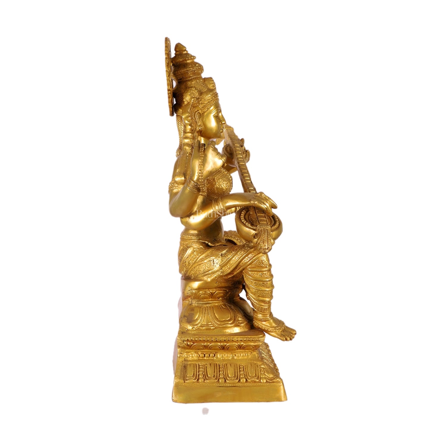 Saraswati Brass statue 30"