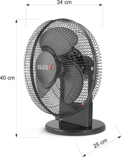 SUJATA SAP 2700HS High Speed High Air Delivery 280 mm Table Fan-2