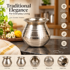BRONZE COOK POT WITH LID PONGAL PAANAI VENGALAM-3