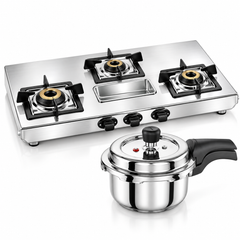 Prestige Stellora 3B + 3 L Steel Cooker Combo-1