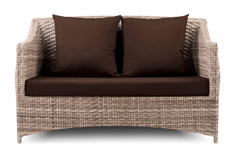 Gerardo Outdoor Sofa Set 2 Seater, 2 Single seater , 1 Center table (Seashell)