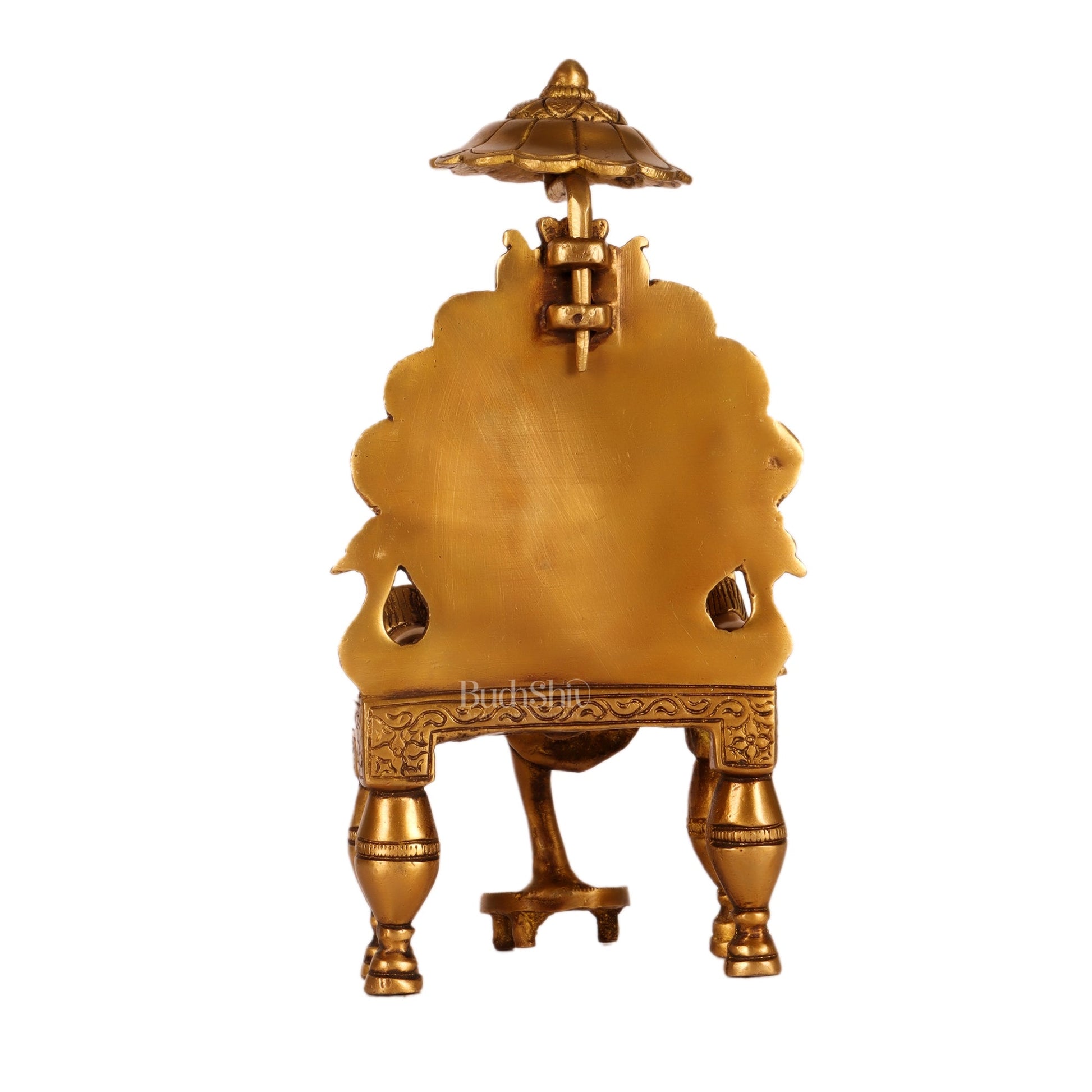 Seated Sai Baba Brass Idol | Blessing Mudra | 8" Height