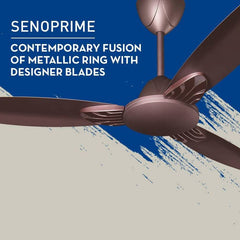 Crompton Seno Prime High Speed Decorative Ceiling Fan - 1200 mm (Roast Brown)-3