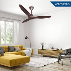 Crompton Seno Prime High Speed Decorative Ceiling Fan - 1200 mm (Roast Brown)-4