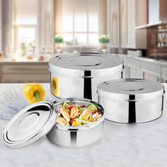 Stainless Steel 3 PCS Storage Container Set 