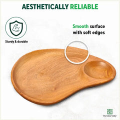 Neem Wood Chip & Dip Platter