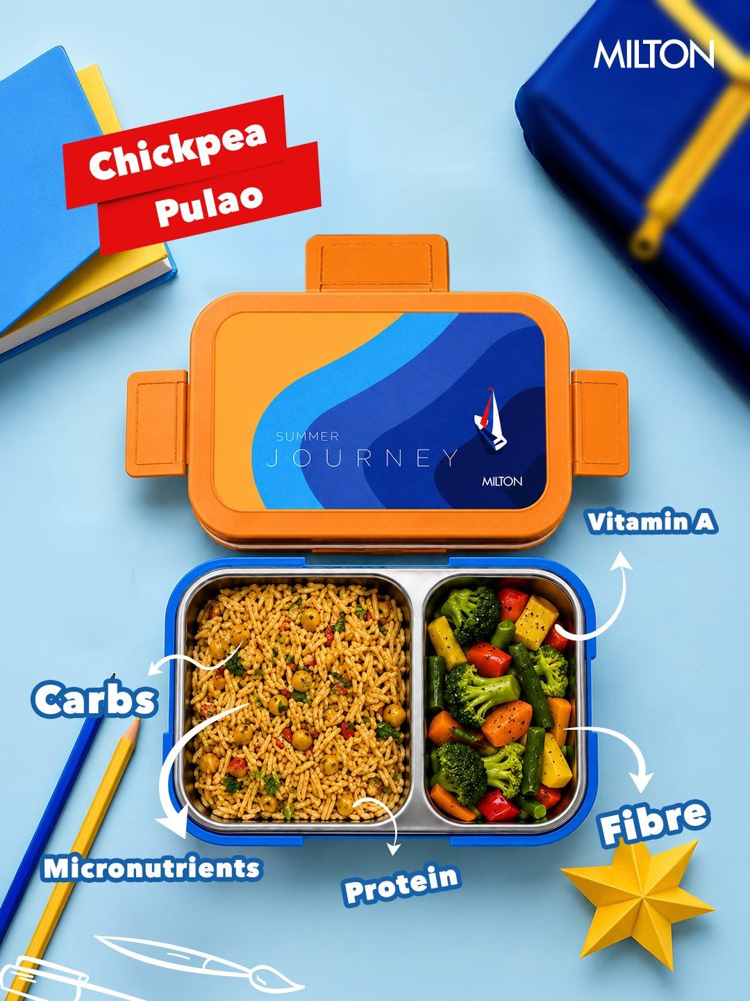 Bravo 2 Steel Thermoware Lunchbox (Milton)
