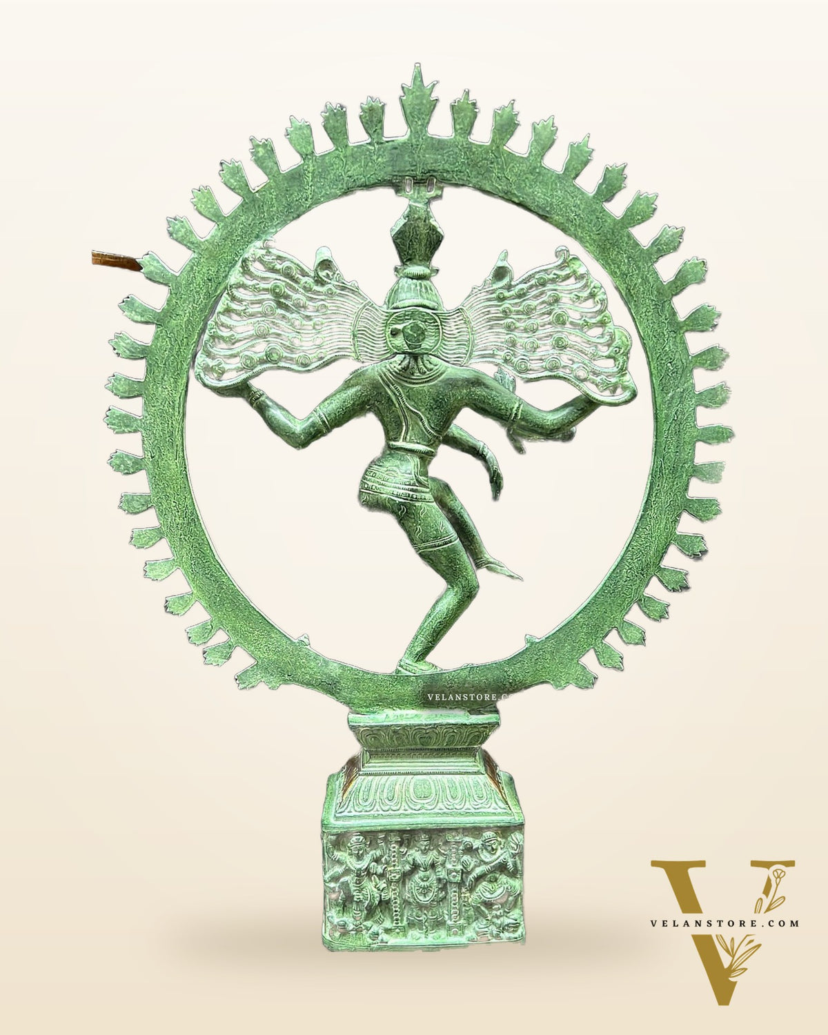 Shiva Brass Nataraj Statue - Dancing on Apasmara 23"