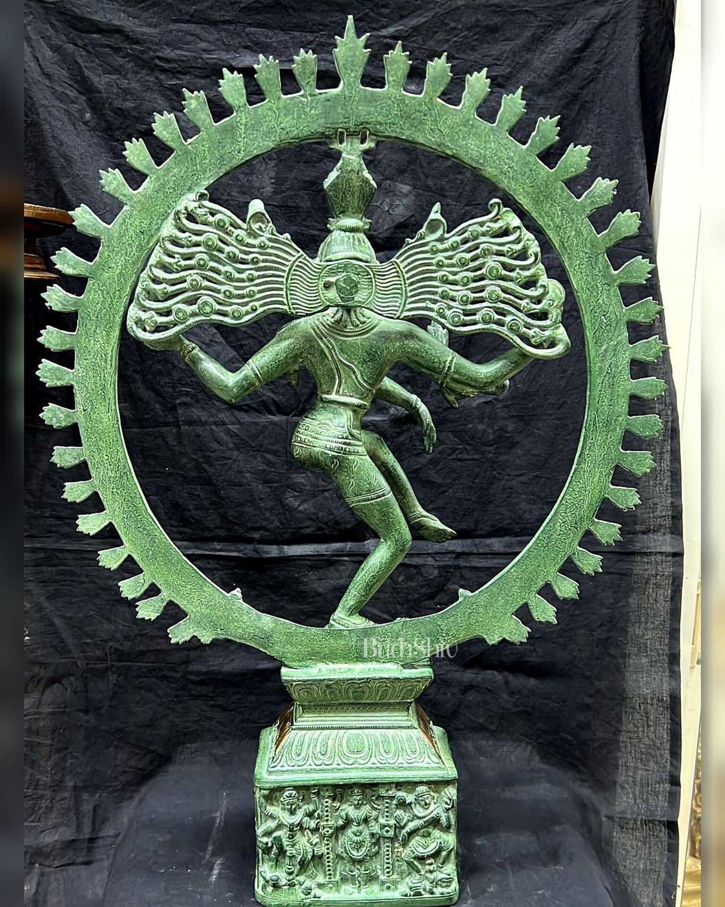 Shiva Brass Nataraj Statue - Dancing on Apasmara 23"