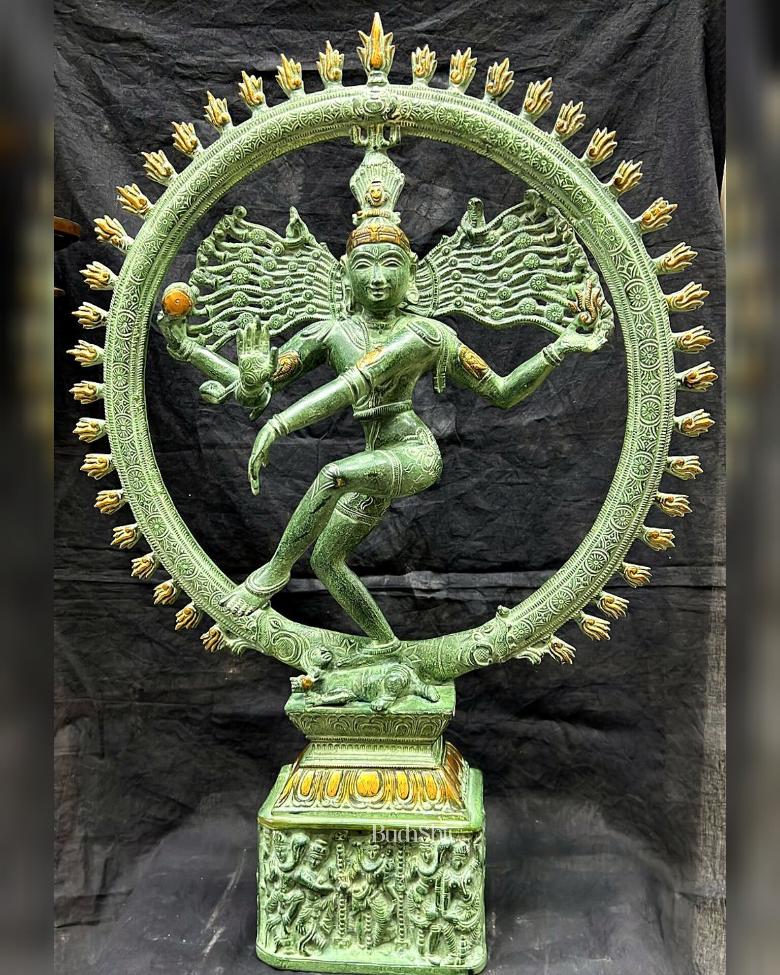 Shiva Brass Nataraj Statue - Dancing on Apasmara 23"