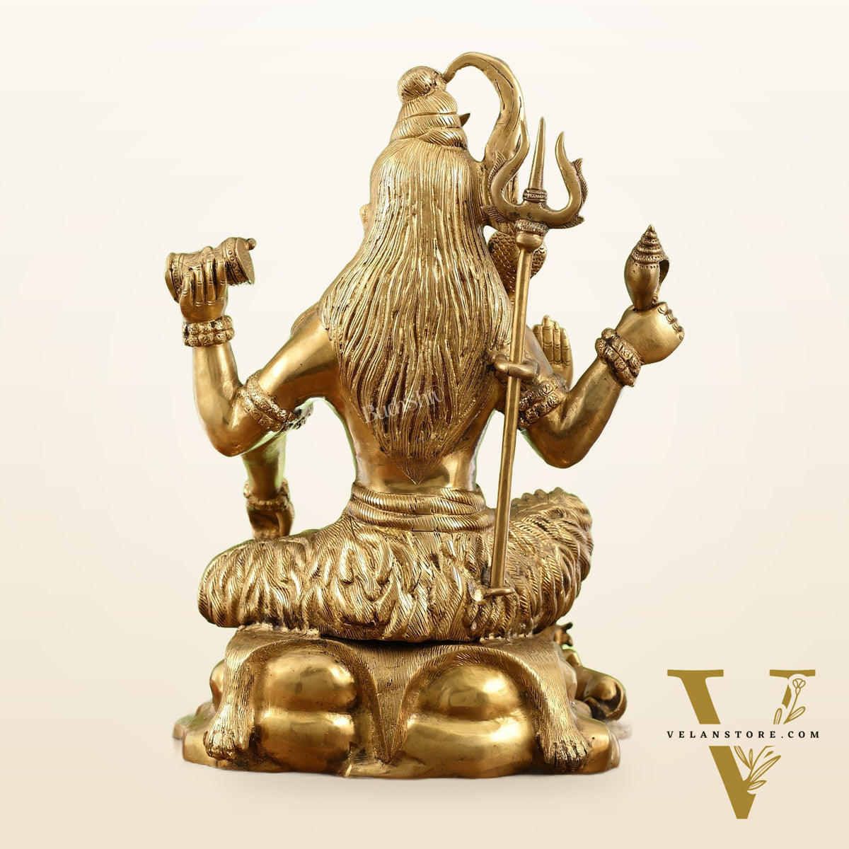 Shiva Brass Statue with Nandi - 18" Height
