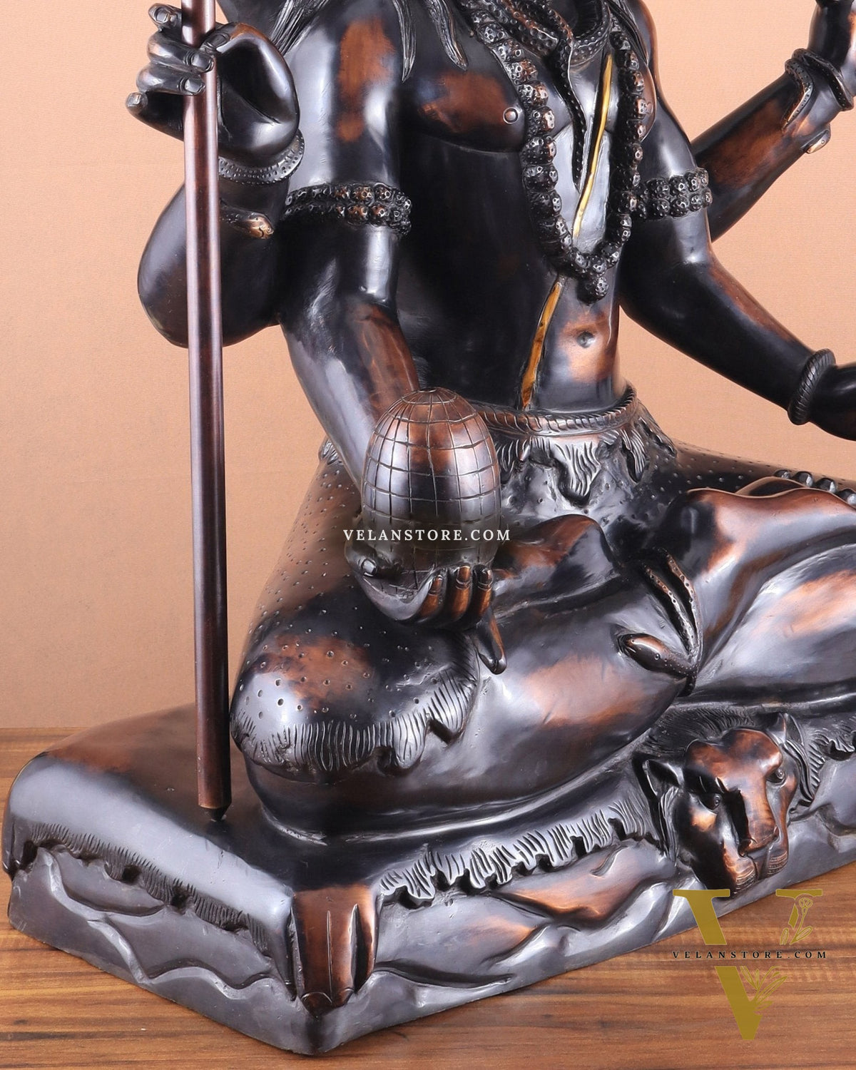 Shiva Statue with six arms | Superfine Brass 30 inch
