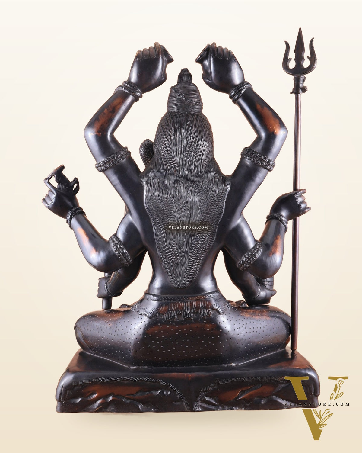 Shiva Statue with six arms | Superfine Brass 30 inch