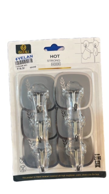 6-Piece Hook Set: Durable and Reliable Hooks for Home and Office