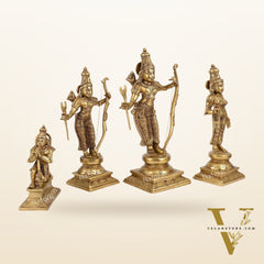 Shri Ram Darbar: Superfine Brass idols 15 inch