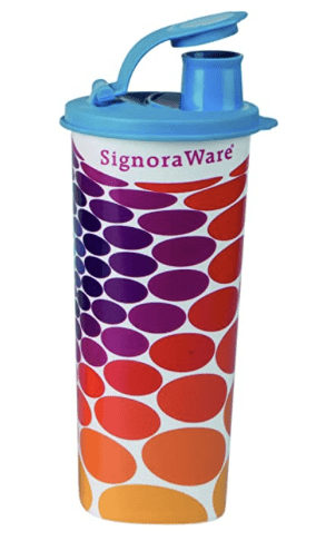 Signoraware Energy Stylish Jumbo Plastic Sipper, 500ml, Blue