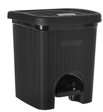 Signoraware Modern Lightweight Dustbin for Home and Office 12Ltr, Black