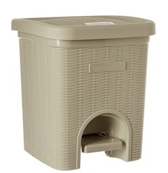 Signoraware Modern Lightweight Dustbin for Home and Office 12Ltr, Beige-1