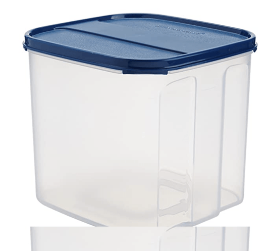 Signoraware 4.5 Litres Modular Multi-Purpose Plastic Containers with Lid for Kitchen Storage | Food Grade BPA Free Leak Proof | Spices Atta Grains and More Organizers (4500ml, Blue)