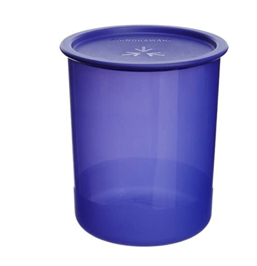 Signoraware Centre Press Container, 2 Litres, Deep Violet