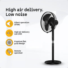 SilenceAire Hi-Speed Pedestal Fan