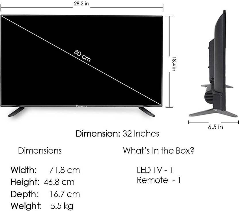 Skylive 80 cm (32 inch) HD Ready LED Smart Android Based TV with Bezel-Less LED Television (SL328SG)-4