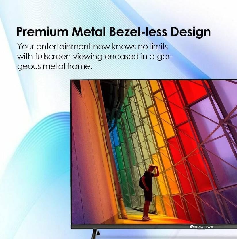 Skylive 80 cm (32 inch) HD Ready LED Smart Android Based TV with Bezel-Less LED Television (SL32PRO)-3
