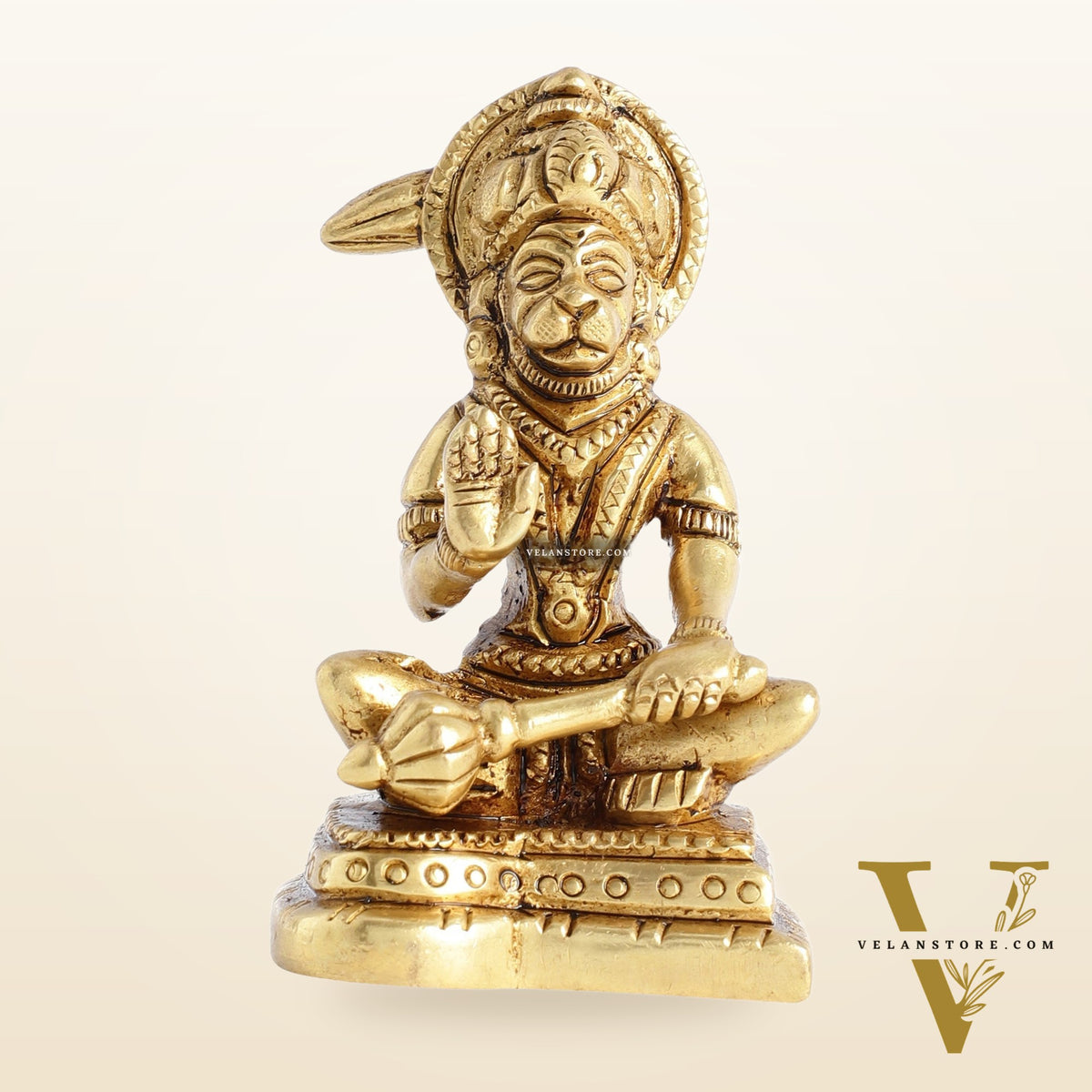 Small Brass Hanuman Idol 3 inch