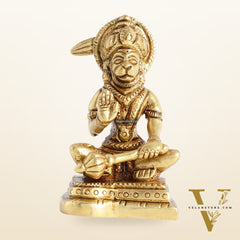 Small Brass Hanuman Idol 3 inch