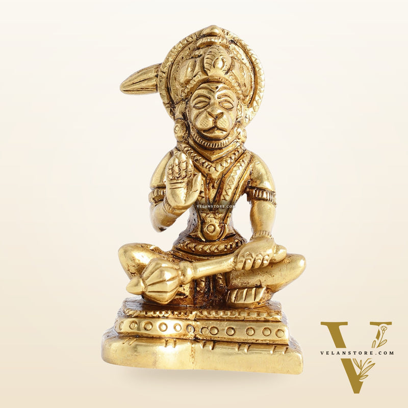 Small Brass Hanuman Idol 3 inch