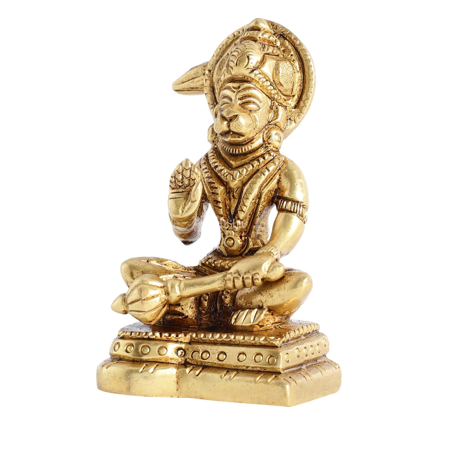 Small Brass Hanuman Idol 3 inch