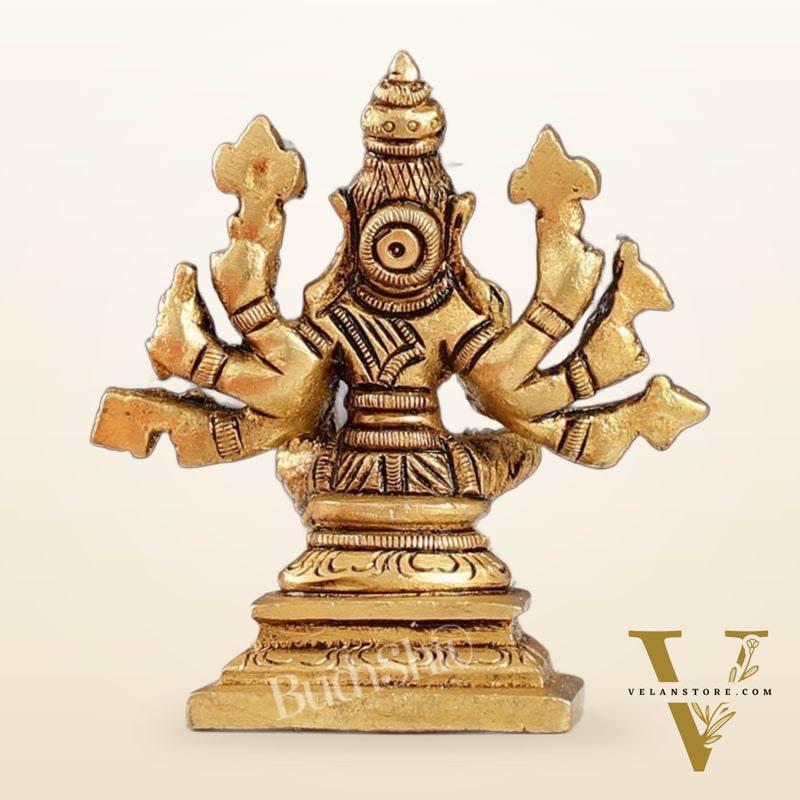 Small Brass Superfine Varahi Idol | 3.5" Height | Intricate Detail