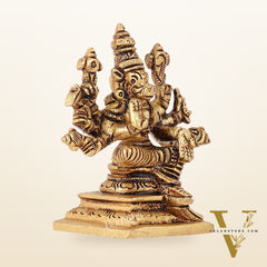 Small Brass Superfine Varahi Idol | 3.5" Height | Intricate Detail