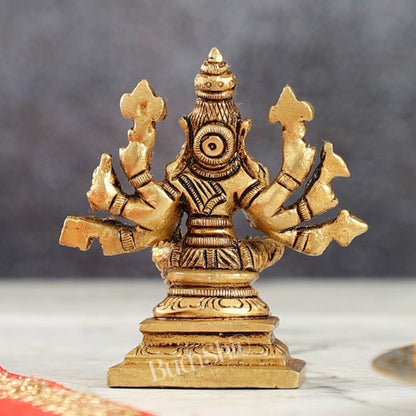 Small Brass Superfine Varahi Idol | 3.5" Height | Intricate Detail