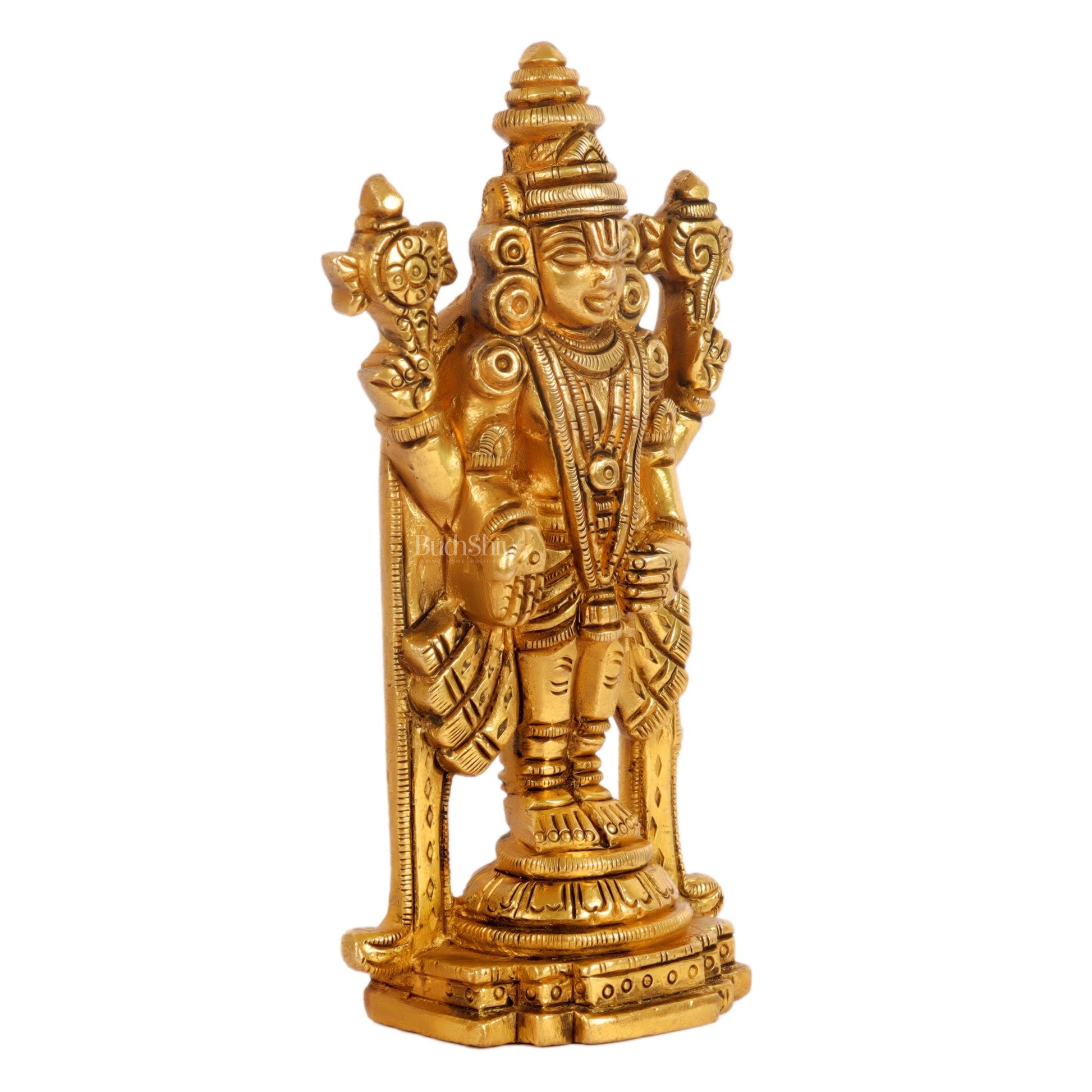 Small Lord Venkateshwara Perumal Brass Statue | 5 inch